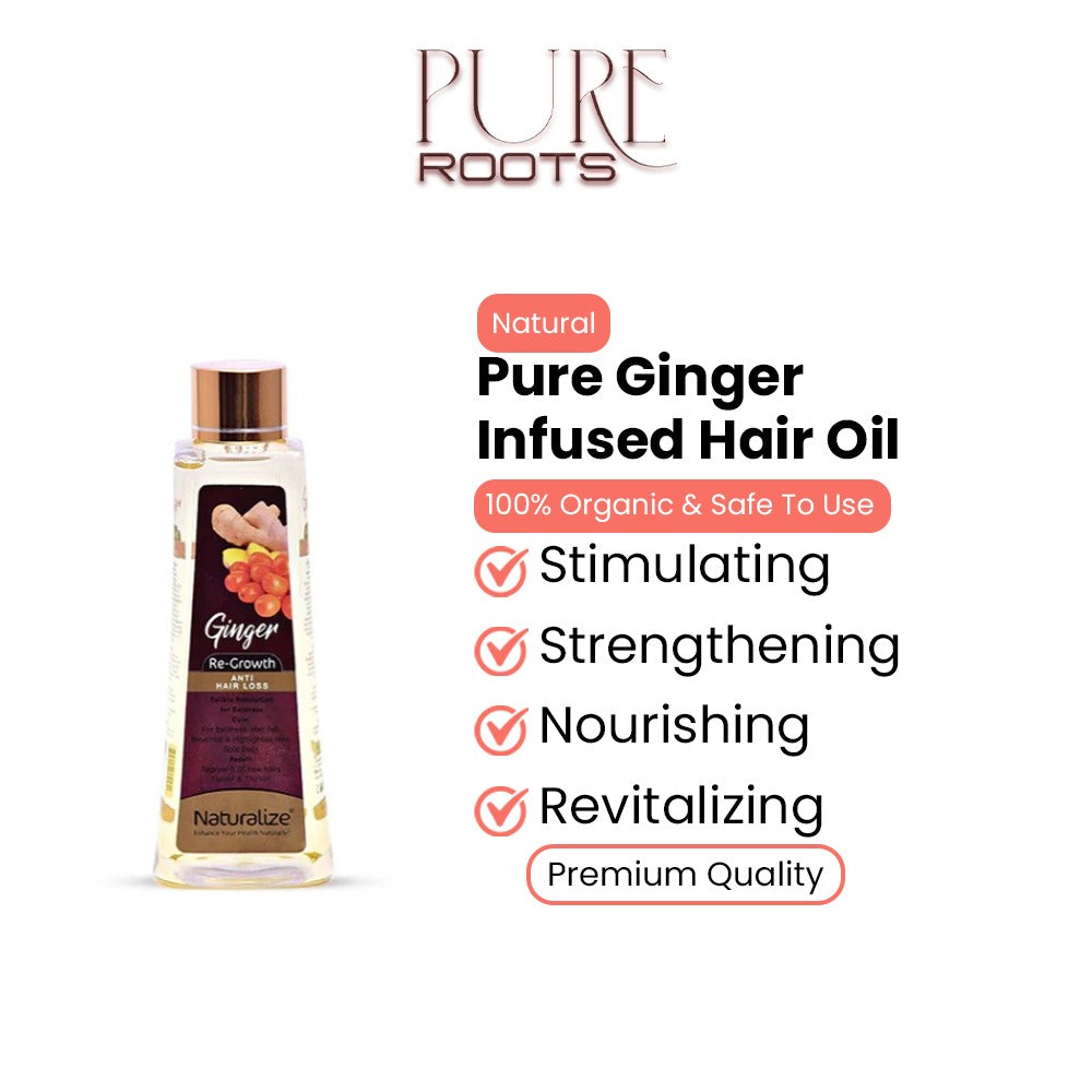 Pure Ginger-Infused Hair Oil
