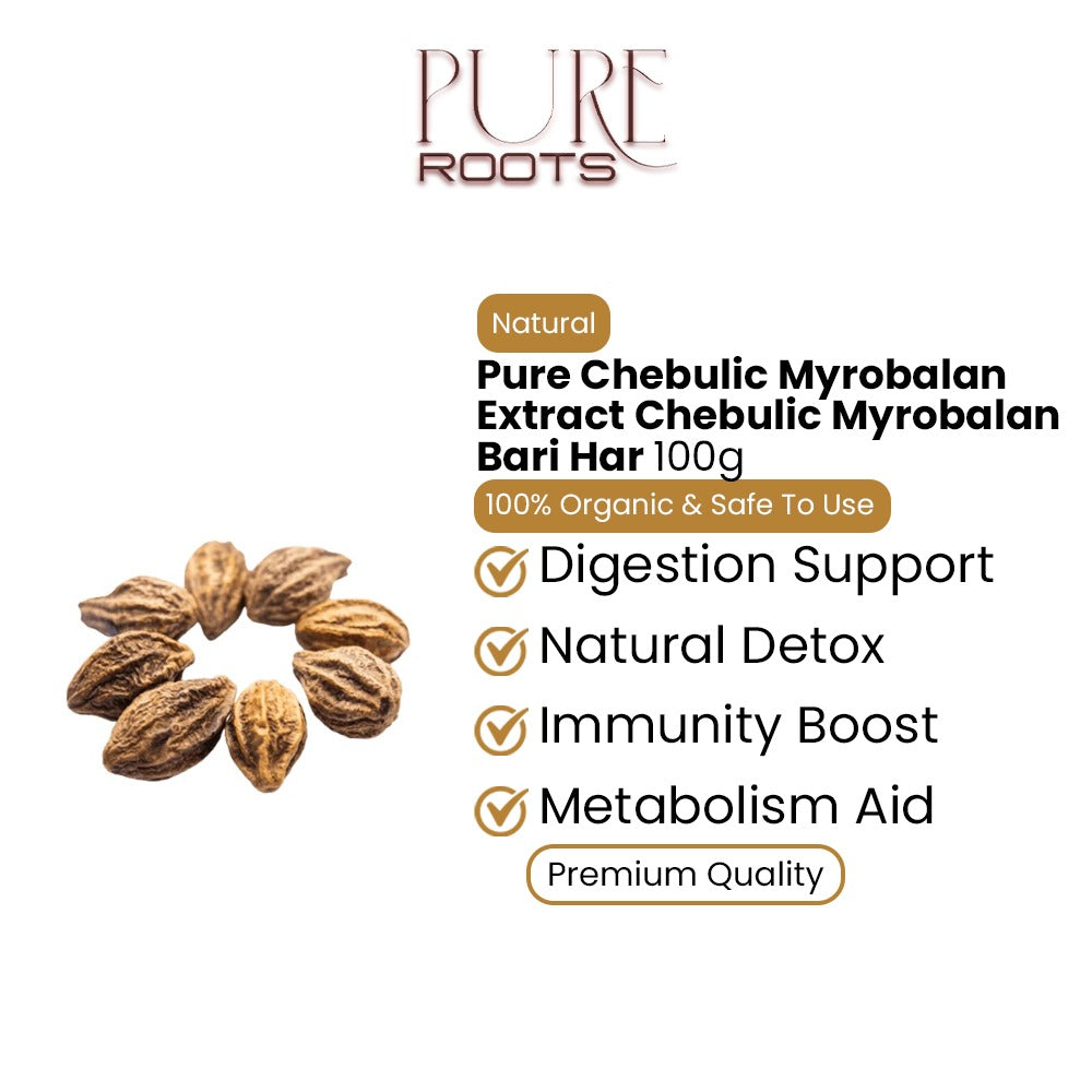 Pure Chebulic Myrobalan Extract Chebulic Myrobalan Bari Har 100gm– 100g